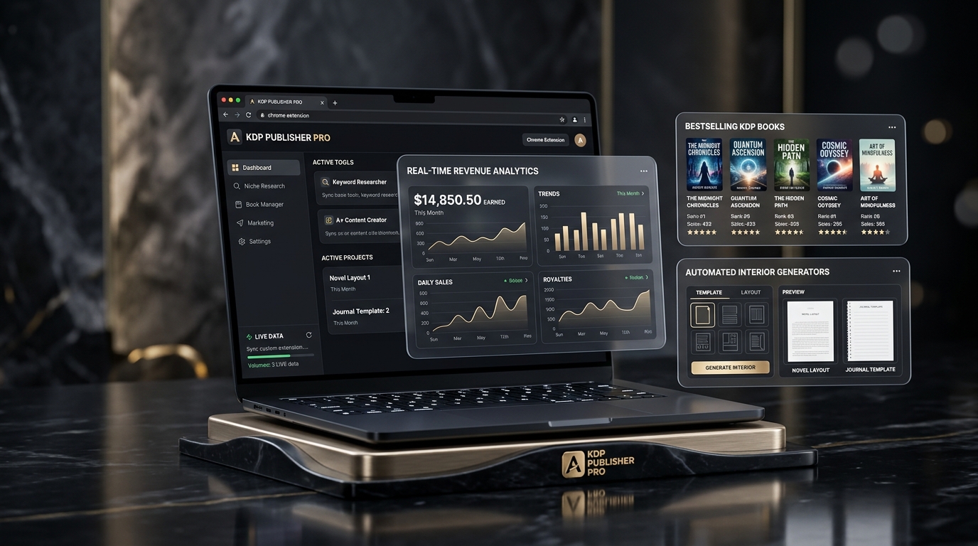 DailyHustlePro Amazon KDP 3D Publishing Suite Interface