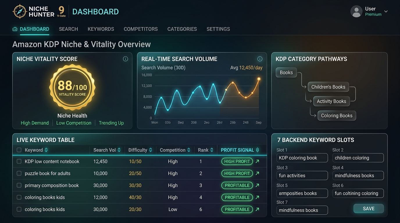 DailyHustlePro Golden Niche Dominator Interface